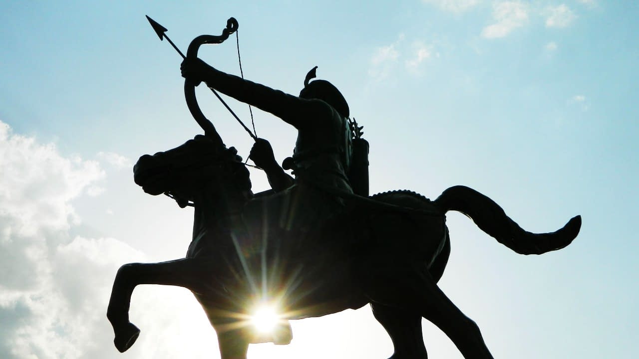 Equestrian statue of prince Prithviray III Chauhan