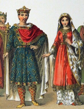 Frankish regal dress around 800 CE