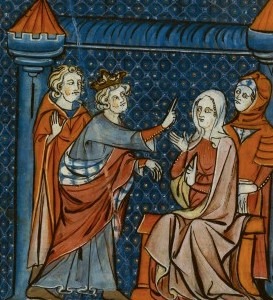 Baldwin III arguing with his mother