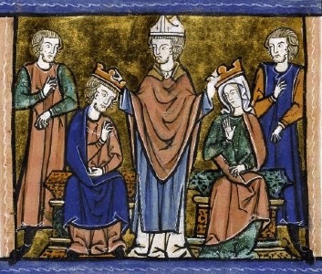 The marriage of Fulk of Anjou and Melisende of Jerusalem