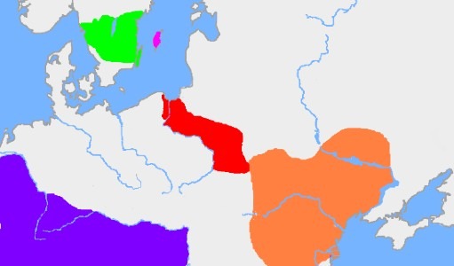 Map showing the migrations of the Goths