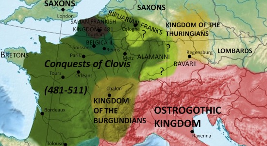 A map of the second Burgundian kingdom