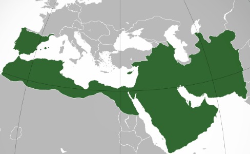 Map of the Umayyad Caliphate