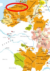 The Burgundian State, including Flanders from the 14th century onward