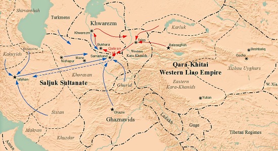 The campaigns and defeat of the last Seljuq sultan
