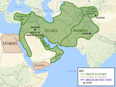 Map of the Abbasid and Fatimid Caliphates