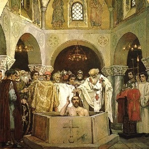 Conversion of prince Vladimir the Great to Christianity