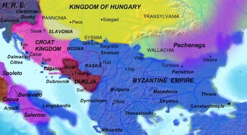 A map of the Early Medieval Balkans