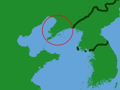 A map of the Liaodong Peninsula