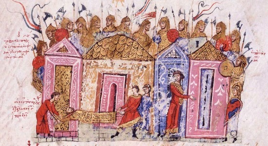 The Varangian Guard at the funeral of emperor Leo