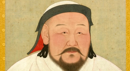 A youthful Kublai Khan. His empire was in control of a large part of the Silk Road.
