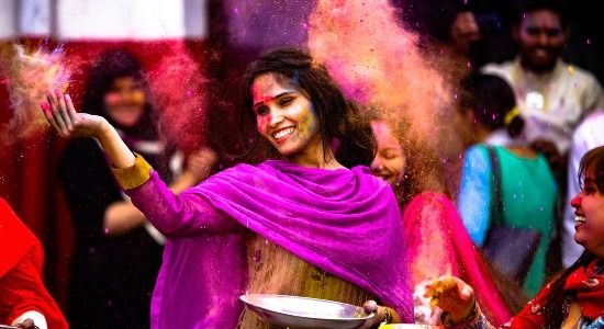 Modern photo of the Holi Festival