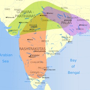 The Tripartite Struggle: how the Indians divided their subcontinent during (a part of) the Middle Ages