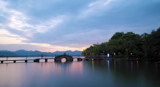 Lake Hanzhou in China, a place Marco Polo probably visited