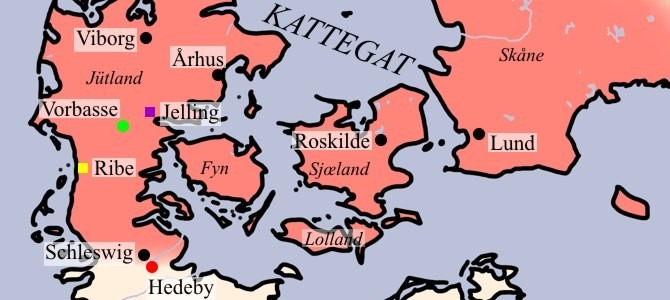 Map of Viking Denmark