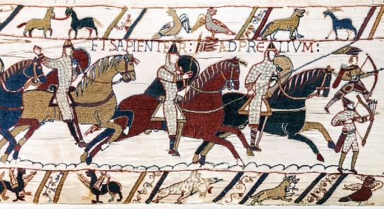 The Norman army on the Bayeux Tapestry