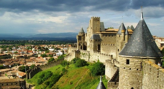 Cité de Carcassone, a spectacular castle in southern France