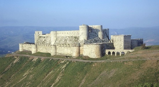 The Krak des Chevaliers, a famous Hospitaller castle in Syria