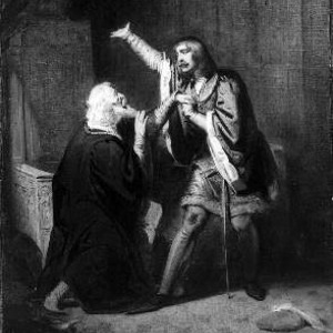 William's father begging him not to fight the French