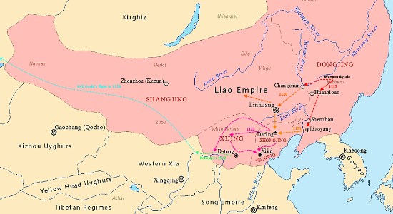 Collapse of the Khitan Liao dynasty