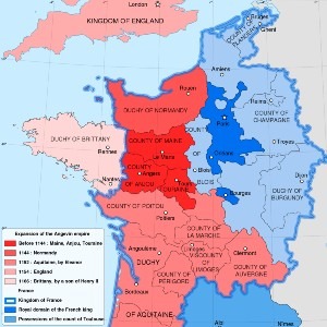Angevin holdings in France