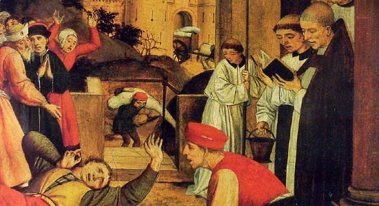 15th-century painting showing the horror of Justinian's Plague