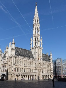 Brussels Town Hall, a civic example of gothic architecture