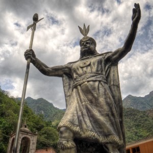 Statue of Inca emperor Pachacuti. He ruled over the Incas for over three decades.