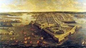 The Hospitaller port of Valletta, on Malta